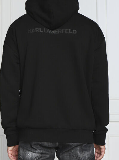 KARL LAGERFELD – קפוצ’ון קארל לגרפלד בצבע שחור דגם SWEAT HOODY