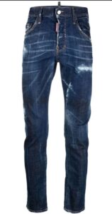 DSQUARED2 - ג'ינס דיסקוורד בצבע כחול דגם SKATER JEAN S79LA0056