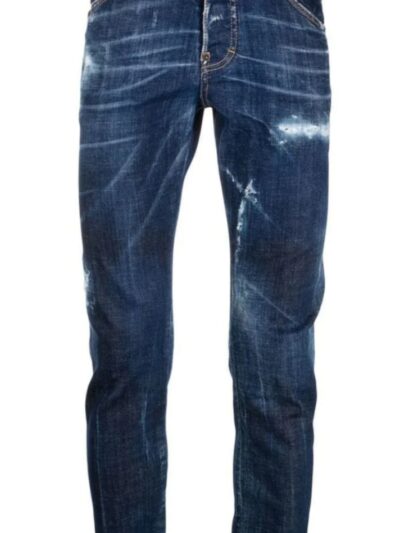 DSQUARED2 - ג'ינס דיסקוורד בצבע כחול דגם SKATER JEAN S79LA0056