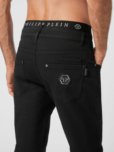 PHILIPP PLEIN – ג’ינס פיליפ בצבע שחור דגם DENIM TROUSERS SUPER STRAIGHT CUT PREMIUM