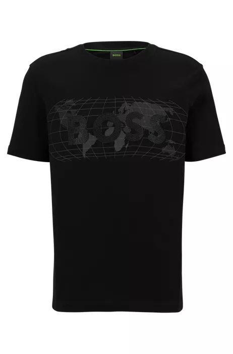 HUGO BOSS - חולצת טישרט הוגו בוס בצבע שחור דגם 50485304
