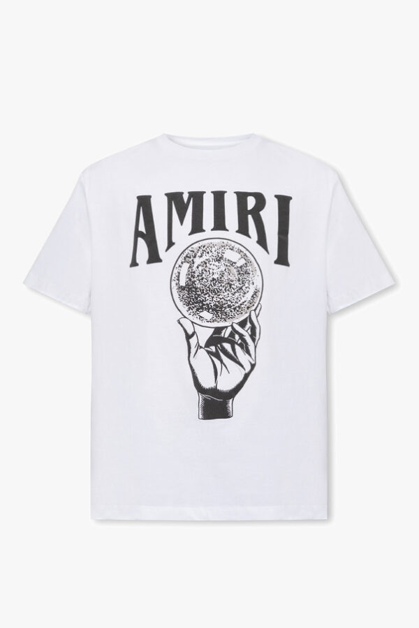 AMIRI - חולצת טישרט אמירי בצבע לבן דגם PS23MJG007