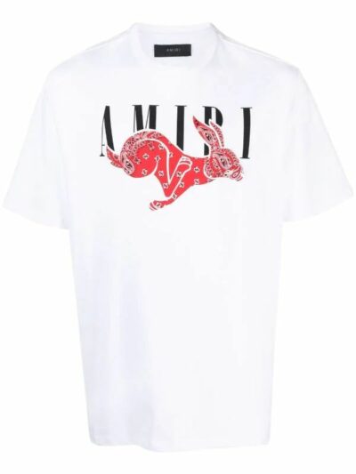 AMIRI – חולצת טישרט אמירי בצבע לבן דגם PS23MJG041