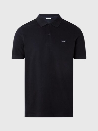 CALVIN KLEIN – חולצת פולו קלווין קליין בצבע שחור דגם K10K111196