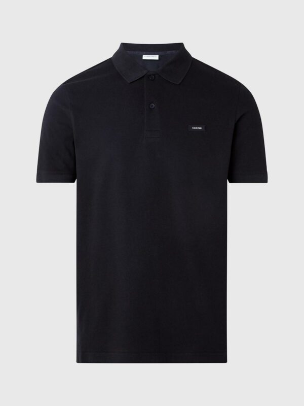 CALVIN KLEIN - חולצת פולו קלווין קליין בצבע שחור דגם K10K111196