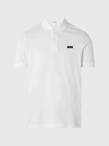 CALVIN KLEIN - חולצת פולו קלווין קליין בצבע לבן דגם K10K111196