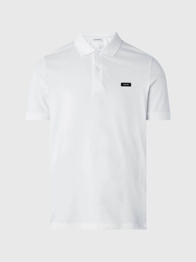CALVIN KLEIN – חולצת פולו קלווין קליין בצבע לבן דגם K10K111196