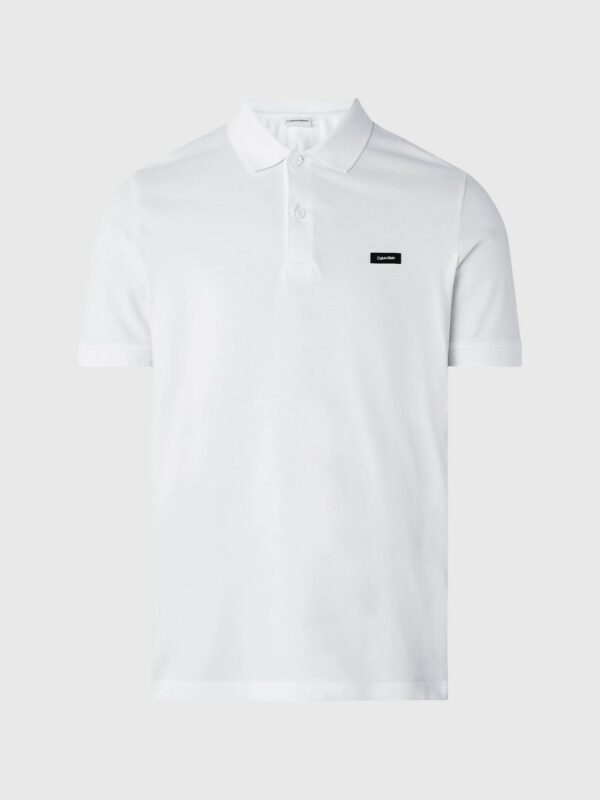 CALVIN KLEIN - חולצת פולו קלווין קליין בצבע לבן דגם K10K111196