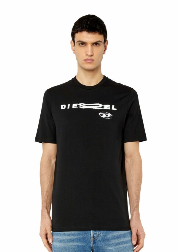 DIESEL - חולצת טישרט דיזל בצבע שחור דגם T-JUST-G19