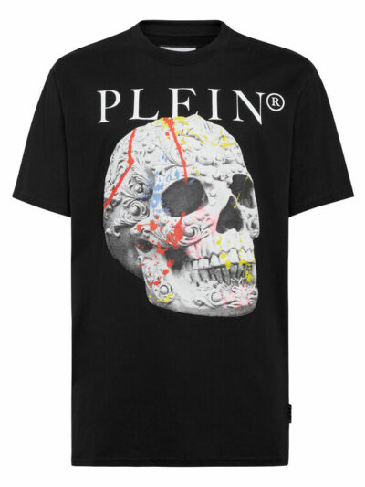 PHILIPP PLEIN  – חולצת טישרט פיליפ פלאין בצבע שחור דגם MTK6140 PJY002N