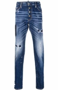DSQUARED2 - ג'ינס דיסקוורד בצבע כחול דגם SKINNY DAN S74LB1208
