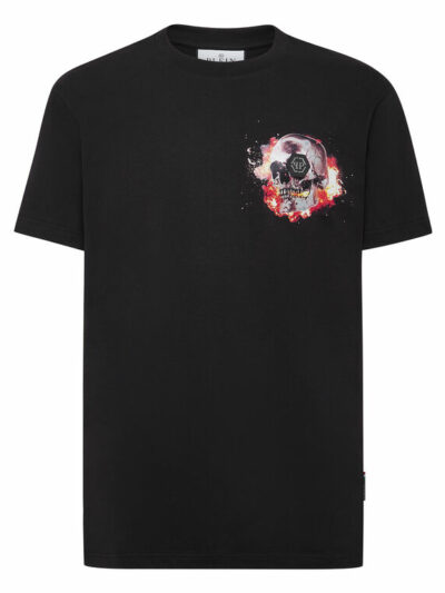 PHILIPP PLEIN – חולצת טישרט פיליפ פלאין בצבע שחור דגם MTK6225 PJY002N