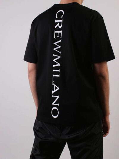 CREW MILANO – טישרט קרו מילאנו בצבע שחור דגם AMSTERDAM A006