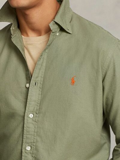 POLO RALPH LAUREN – חולצה מכופתרת ראלף לורן בצבע ירוק דגם 710804257032