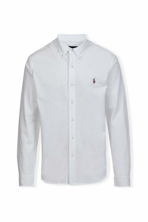 POLO RALPH LAUREN - חולצה מכופתרת ראלף לורן בצבע לבן דגם 710767441007