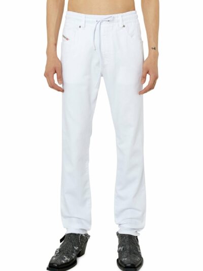 DIESEL – ג’ינס דיזל בצבע לבן דגם KROOLEY JOGG 0684U