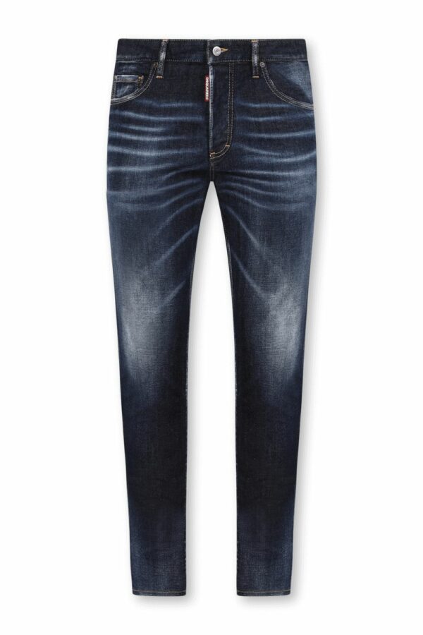 DSQUARED2 - ג'ינס דיסקוורד בצבע כחול דגם SKINNY DAN S74LB1312
