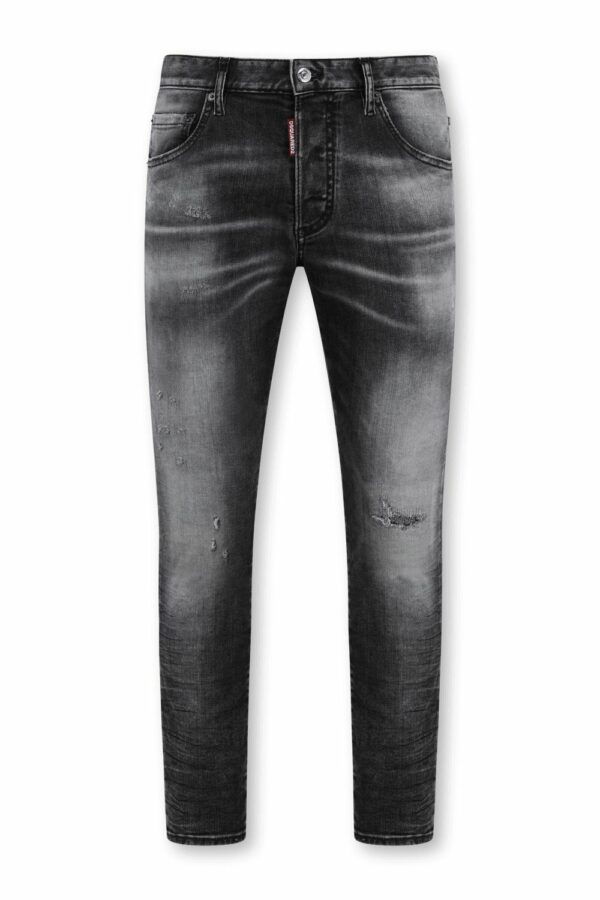 DSQUARED2 - ג'ינס דיסקוורד בצבע אפור דגם SKINNY DAN S74LB1299