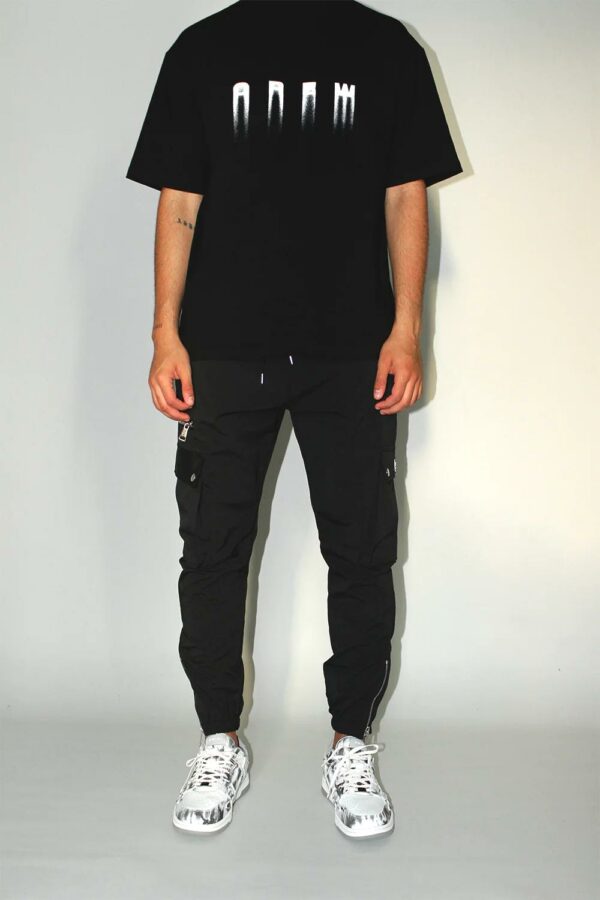 CREW MILANO - מכנס דגמ"ח בצבע שחור דגם Bruno Cargo Pants