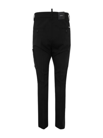 DSQUARED2 – מכנס ערב אלגנט דיסקוורד בצבע שחור דגם S74KB0798