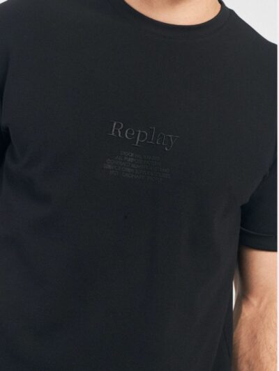 REPLAY – טישרט ריפליי בצבע שחור דגם 24166830