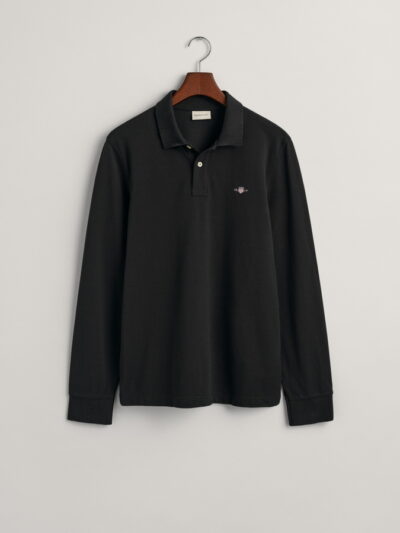 GANT – חולצת פולו גאנט בצבע שחור דגם 2230