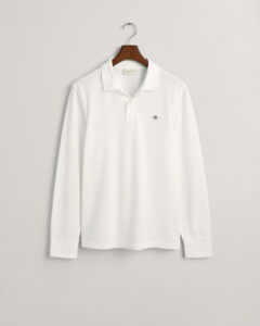 GANT - חולצת פולו גאנט בצבע לבן דגם 2230