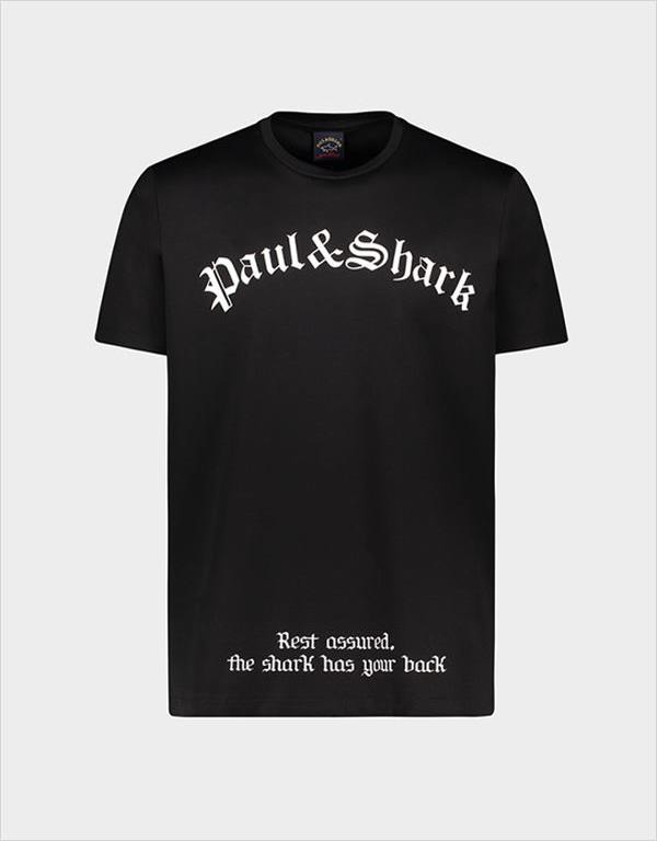 PAUL&SHARK - טישרט פול שארק בצבע שחור דגם 13311441