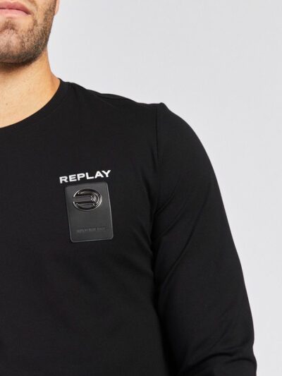 REPLAY – טישרט ריפליי בצבע שחור דגם 24165823