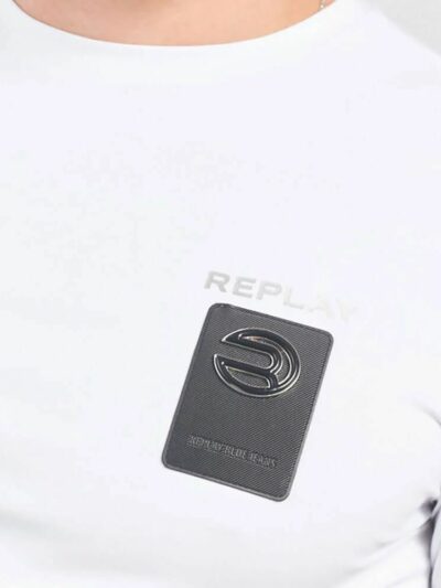 REPLAY – טישרט ריפליי בצבע לבן דגם 24165823