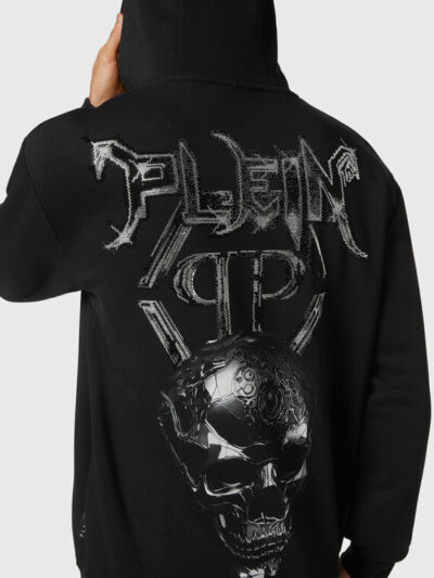 PHILIPP PLEIN – קפוצ’ון פיליפ פלאין בצבע שחור דגם MJB3121 PJO002N