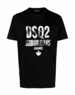 DSQUARED2 - טישרט דיסקוורד בצבע שחור דגם S74GD1219