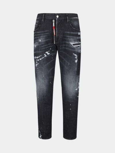 DSQUARED2 - ג'ינס דיסקוורד בצבע שחור דגם S74LB1451 SKATER JEAN