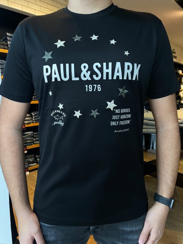 PAUL&SHARK - טישרט פול שארק בצבע שחור דגם 24411434