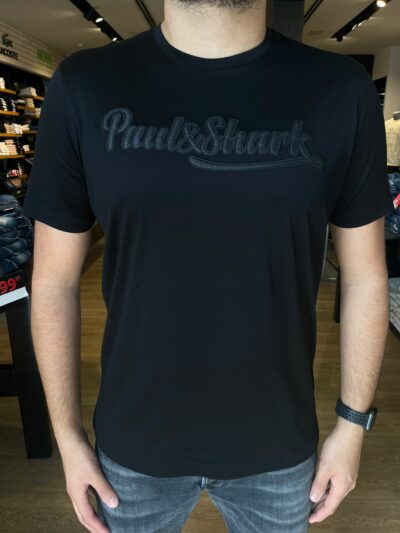 PAUL&SHARK - טישרט פול שארק בצבע שחור דגם 24411410