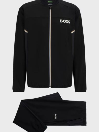 HUGO BOSS - חליפת טרנינג הוגו בוס בצבע שחור דגם 50519323