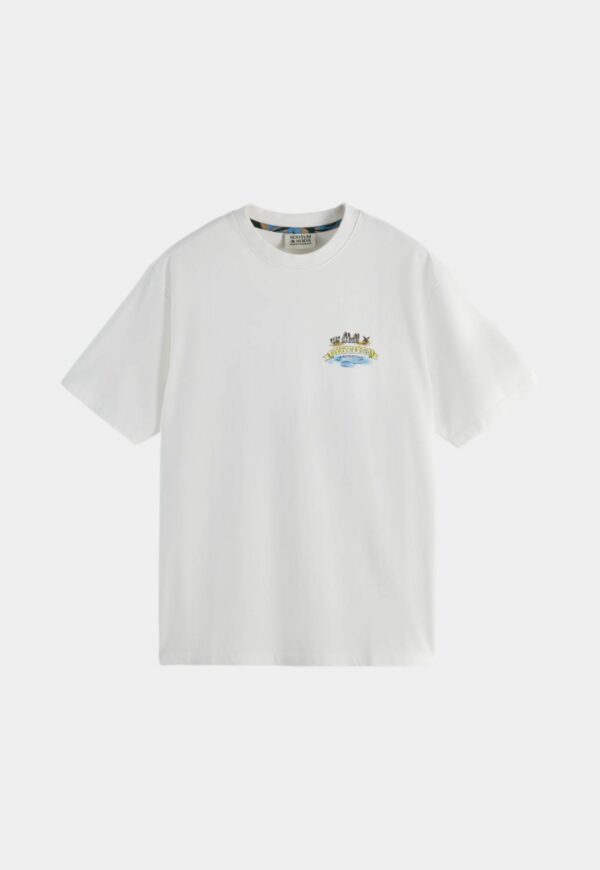 SCOTCH&SODA - טישרט סקוץ אנד סודה בצבע לבן דגם 179946