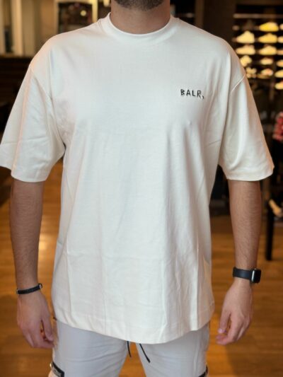 BALR - טישרט באלר בצבע קרם דגם 808459BAM