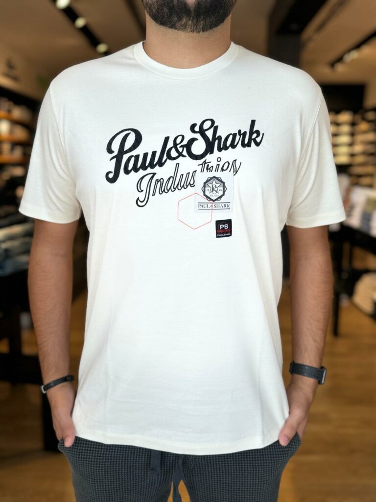 PAUL&SHARK - טישרט פול שארק בצבע קרם דגם 25411427