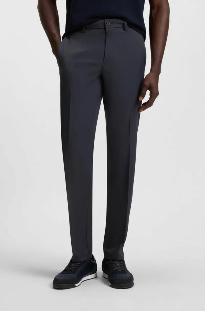 HUGO BOSS - מכנס הוגו בוס בצבע כחול דגם 50541368